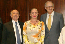 Benjamin Trajtman, Paulina Hunt y Oscar Jovenich en Aniversario Cenac